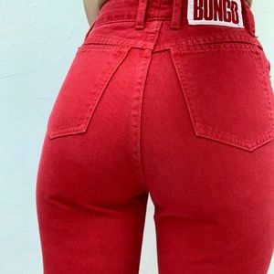 Vintage Bongo red jeans